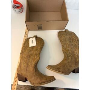 rollda brown leather size 9 woman boot